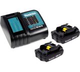 Набор Makita PSK MKP1SY182: 2 АКБ BL1815N, Li-Ion, 18 В, 1.5 Ач и зарядное устройство DC18SD, 7.2-18 В, 2.6 А, в кейсе MakPac, 197143-8