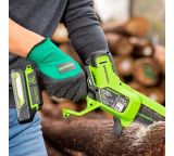 Цепная мини пила аккумуляторная Greenworks, 24V, 10 см, без АКБ и ЗУ, 2008207