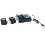 Набор Makita PSK MKP1RM182: 2 АКБ BL1840B, Li-Ion, 18 В, 4 Ач и быстрое ЗУ DC18RC, 7.2-18 В, 9 А, в кейсе MakPac, 198310-8