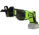 Пила сабельная аккумуляторная Greenworks, 24V, бесщеточная, без АКБ и ЗУ, 1200407