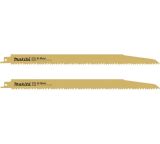 Полотно для сабельной пилы Makita по дереву с гвоздями, Bi-Metal, 300x1,25x10TPI, 2 шт, D-72768