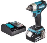 Аккумуляторный ударный гайковерт Makita DTW181, 18 В, 210 Нм, 3600 уд/мин, с АКБ 3 Ач и ЗУ (DTW181P1Z)