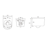 Комплект инсталляции GROHE 38811KF0 с унитазом Aquatek МИЯ и сиденьем с микролифтом (NW0155)