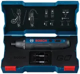 Аккумуляторная отвертка Bosch GO 2, 3.6 В, 5 Нм, 360 об/мин, cо встроенной АКБ 1.5 Ач, без ЗУ, в кейсе, 06019H2100