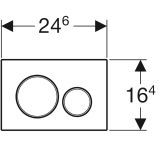 Клавиша смыва Geberit Sigma20, глянцевый хром, 115.882.KH.1