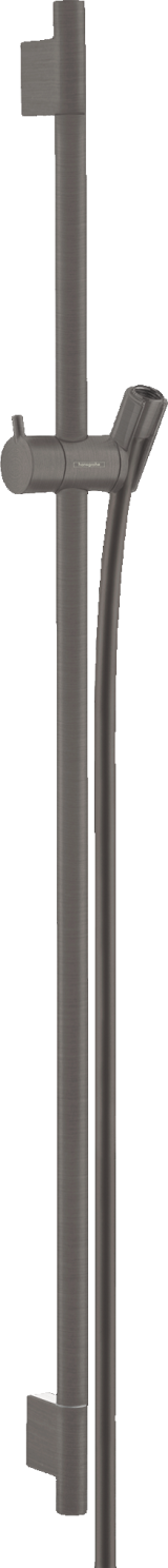 Душевая штанга hansgrohe Unica S Puro 90 см со шлангом 28631340, шлифованный черный хром