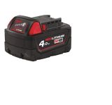 Аккумулятор Milwaukee RED M18 B4, Li-Ion, 18 B, 4 Ач, 4932430063