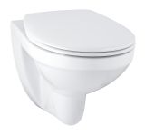 Унитаз GROHE Bau Ceramic подвесной ободковый с сиденьем без микролифта, альпин-белый (39497000)