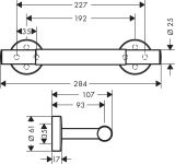 Подножка hansgrohe Unica Comfort 26329000, хром