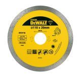 Алмазный круг сплошной по керамике DEWALT EXTREME DT3715, для плиткореза DWC410, 110 x 20, h=8