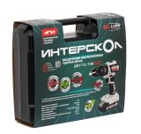 Дрель-шуруповерт ИНТЕРСКОЛ ДАУ-13/18В 50, 18 В, 1600 об/мин, 27000 уд/мин, с 2 АКБ 2 Ач и ЗУ, в кейсе (802.2.2.70)