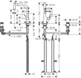 Смеситель для кухонной мойки hansgrohe Metris Select M71 220, на 2 отверстия, с вытяжным душем 2jet, sBox 73805800, под сталь