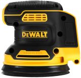 Аккумуляторная эксцентриковая шлифмашина DEWALT DCW210P1, 18 В, 125 мм, 12000 кол/мин, с АКБ 5 Ач и ЗУ