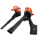 Воздуходув/пылесос садовый электрический BLACK+DECKER BEBLV260, 2600 Вт
