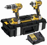 Аккумуляторный набор DEWALT DCK266D2, 18 В: ударная дрель-шуруповерт DCD796 + шуруповерт DCF887, с 2 АКБ 2 Ач и ЗУ, в кейсе