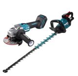 Аккумуляторный набор садовой техники Makita, 40 В: кусторез UH005 + угловая шлифмашина GA005, без АКБ и ЗУ