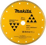 Алмазный диск Makita сплошной Турбо по бетону 230x22, 23x2, 6x7 мм, B-28036