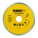 Алмазный круг сплошной по керамике DEWALT DT3714, для плиткореза DWC410, 110 x 20, h=5