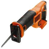 Аккумуляторная сабельная пила BLACK+DECKER, 18 В, 3000 ход/мин, 22 мм, без АКБ и ЗУ, BDCR18N