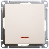 Переключатель 1-клавишный с подсветкой Systeme Electric (Schneider Electric) W59, слоновая кость VS610-157-2-86