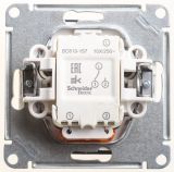 Переключатель 1-клавишный с подсветкой Systeme Electric (Schneider Electric) W59, черный бархат VS610-157-6-86