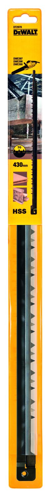 Полотно DEWALT DT2978, по древесине, (грубый пропил) для пилы Alligator DW397/DW398/DW399