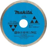 Алмазный диск Makita сплошной, по бетону/мрамору, 110x20x1, 6x5 мм (мокрый рез), D-51116