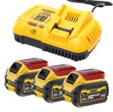 Набор DEWALT DCB118T3: 3 АКБ DCB546, Li-Ion, 18/54 В, 6/2 Ач и зарядное устройство DCB118, 18/54 В, 8 А