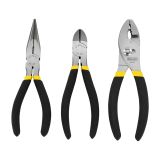 Набор из плоскогубцев, кусачек и переставных пассатижей Basic STANLEY 0-84-114, 3 шт.