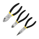 Набор из плоскогубцев, кусачек и переставных пассатижей Basic STANLEY 0-84-114, 3 шт.