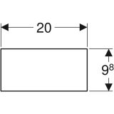 Перегородка для выдвижного ящика Geberit h-образная, темно-серый, 500.676.00.1