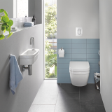 Унитаз подвесной компактный GROHE Euro Ceramic с сиденьем, альпин-белый (NW0354)