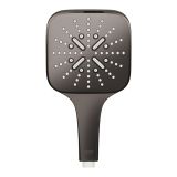 Ручной душ GROHE Rainshower SmartActive 130 Cube, 8,5 л/мин, 3 режима, темный графит глянцевый (26582A00)