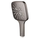 Ручной душ GROHE Rainshower SmartActive 130 Cube, 8,5 л/мин, 3 режима, темный графит глянцевый (26582A00)
