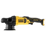 Аккумуляторная полировальная машина DEWALT DCM848P2, 18 В, 125 мм, 5500 кол/мин, с 2 АКБ 5 Ач и ЗУ, в сумке (DCM848P2-QW)