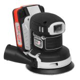 Эксцентриковая шлифмашина ИНТЕРСКОЛ ЭШМ-125/18ВЭ 2,0, 18 В, 125 мм, 20000 кол/мин, без АКБ и ЗУ