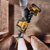 Аккумуляторная сабельная пила DEWALT DCS369P2, 18 В, 2800 ход/мин, 16 мм, с 2 АКБ 5 Ач и ЗУ, в кейсе TSTAK (DCS369P2-QW)