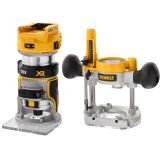Аккумуляторный вертикальный фрезер DEWALT DCW604P1, 18 В, 25500 об/мин, 55 мм, с АКБ 5 Ач и ЗУ (DCW604P1N-XJ)
