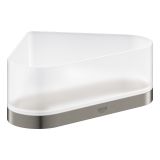 Полочка для душа GROHE Selection, угловая с держателем, темный графит матовый (41038AL0)