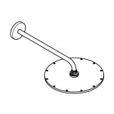 Верхний душ GROHE Rainshower 310, 12,5 л/мин, 1 режим, 422 мм, хром (26257000)