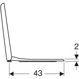Сиденье для унитаза Geberit Myday, 575410000