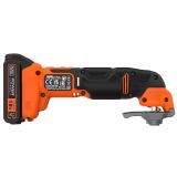 Мультифункциональнай инструмент (реноватор) BLACK+DECKER BDCOS18D1K, 18В, АКБ 2Ач, З/У 1А, 20 аксессуаров, кейс