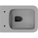 Унитаз подвесной Aqueduto MACIO 520*370 безободковый, сиденье с микролифтом, серый матовый (MAC0130)