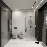 Унитаз подвесной Aqueduto MACIO 520*370 безободковый, сиденье с микролифтом, серый матовый (MAC0130)