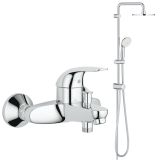 Душевой набор GROHE New Tempesta 200 со смесителем для ванны, хром (NB0046)