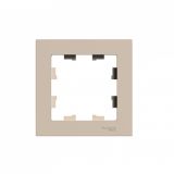 Рамка 1-постовая универсальная Systeme Electric (Schneider Electric) AtlasDesign, песочный ATN001201