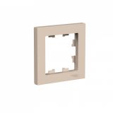 Рамка 1-постовая универсальная Systeme Electric (Schneider Electric) AtlasDesign, песочный ATN001201