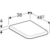 Сиденье для унитаза Geberit Myday, 575410000