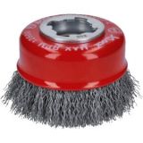 Чашечная щетка Bosch X-LOCK, витая, 75мм, сталь 0.3мм (2608620725)