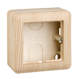 Коробка для наружного монтажа Systeme Electric (Schneider Electric) W59, 1-местная с рамкой, сосна KP-152-78